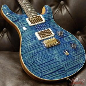 PRS Wild West Guitars 20th Anniversary Limited Run # 32 of 40 Wood Library Artist Package Custom 24 Flame Maple Neck River Blue - Image 13
