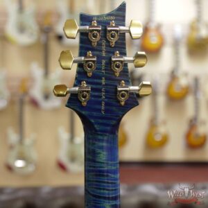 PRS Wild West Guitars 20th Anniversary Limited Run # 32 of 40 Wood Library Artist Package Custom 24 Flame Maple Neck River Blue - Image 9