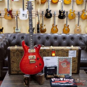 PRS Wild West Guitars 20th Anniversary Limited Run # 35 of 40 Wood Library Artist Package Custom 24 Flame Maple Neck Brazilian Rosewood Board Blood Orange - Image 8