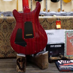 PRS Wild West Guitars 20th Anniversary Limited Run # 35 of 40 Wood Library Artist Package Custom 24 Flame Maple Neck Brazilian Rosewood Board Blood Orange - Image 11
