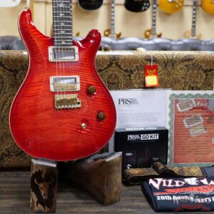PRS Wild West Guitars 20th Anniversary Limited Run # 35 of 40 Wood Library Artist Package Custom 24 Flame Maple Neck Brazilian Rosewood Board Blood Orange - Image 9