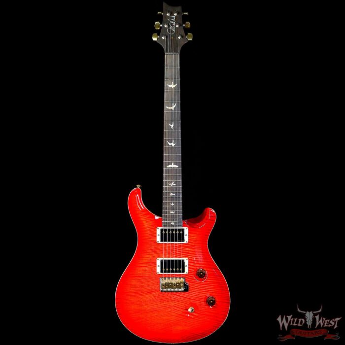 PRS Wild West Guitars 20th Anniversary Limited Run # 35 of 40 Wood Library Artist Package Custom 24 Flame Maple Neck Brazilian Rosewood Board Blood Orange - Image 3