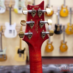 PRS Wild West Guitars 20th Anniversary Limited Run # 35 of 40 Wood Library Artist Package Custom 24 Flame Maple Neck Brazilian Rosewood Board Blood Orange - Image 6