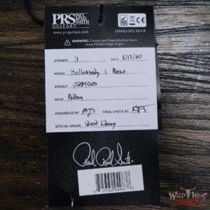 PRS Wild West Guitars 20th Anniversary Limited Run # 1 of 40 Wood Library Artist Package Hollowbody I Piezo HB1 Beach Cross Fade(Private Stock Color) - Image 14