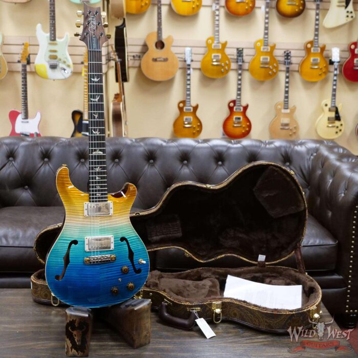 PRS Wild West Guitars 20th Anniversary Limited Run # 1 of 40 Wood Library Artist Package Hollowbody I Piezo HB1 Beach Cross Fade(Private Stock Color) - Image 5