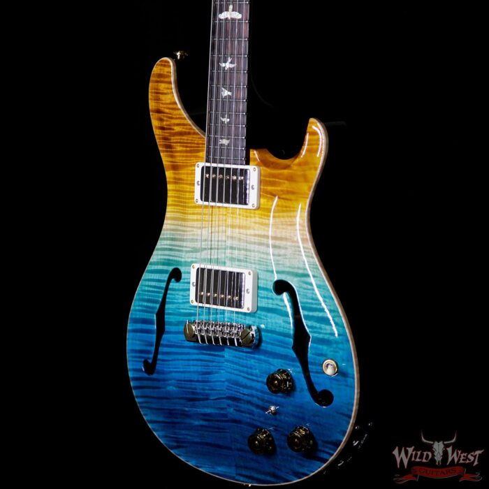 PRS Wild West Guitars 20th Anniversary Limited Run # 7 of 40 Wood Library Artist Package Hollowbody I Piezo HB1 Beach Cross Fade(Private Stock Color) - Image 3