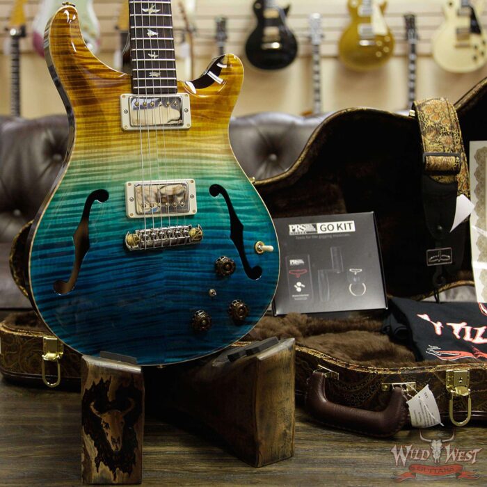PRS Wild West Guitars 20th Anniversary Limited Run # 7 of 40 Wood Library Artist Package Hollowbody I Piezo HB1 Beach Cross Fade(Private Stock Color) - Image 8