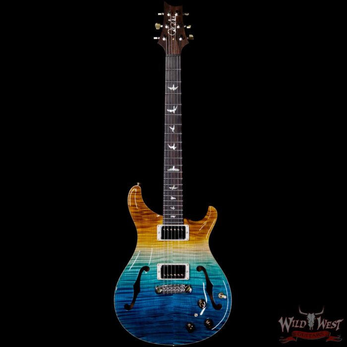 PRS Wild West Guitars 20th Anniversary Limited Run # 7 of 40 Wood Library Artist Package Hollowbody I Piezo HB1 Beach Cross Fade(Private Stock Color) - Image 4