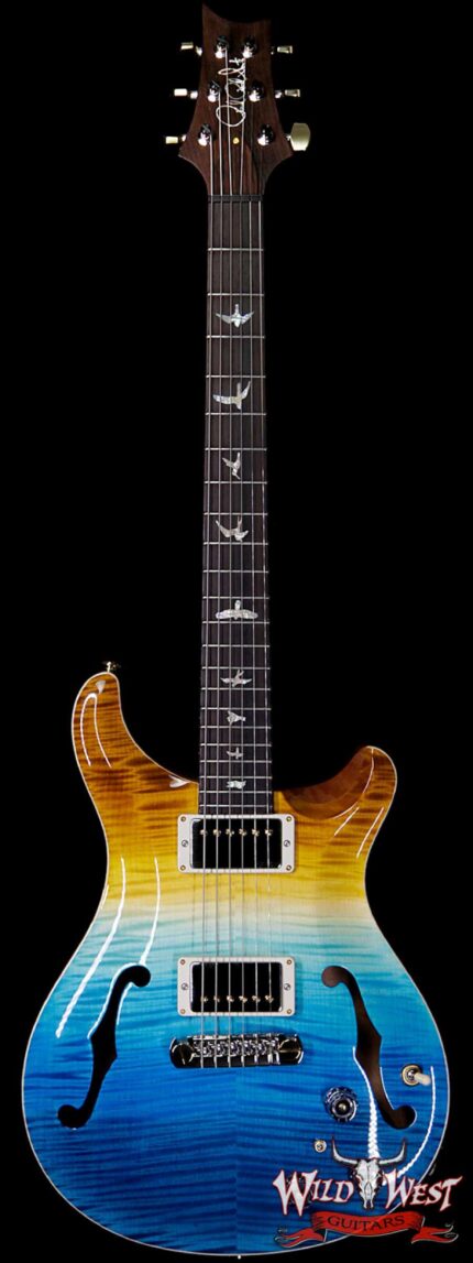 PRS Wild West Guitars 20th Anniversary Limited Run # 5 of 40 Wood Library Artist Package Hollowbody I Piezo HB1 Beach Cross Fade(Private Stock Color)