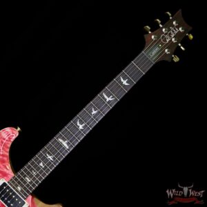 PRS Wood Library 10 Top Custom 24 Piezo Quilt Maple Top Flame Neck Brazilian Rosewood Board Bonnie Pink Fade - Image 8