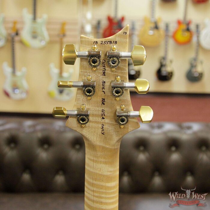 PRS Wood Library 10 Top Custom 24 Piezo Quilt Maple Top Flame Neck Brazilian Rosewood Board Bonnie Pink Fade - Image 13