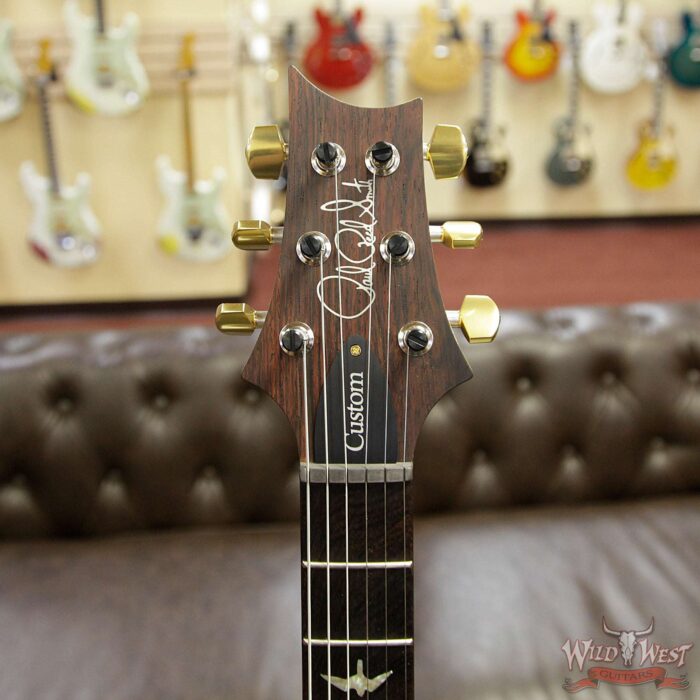PRS Wood Library 10 Top Custom 24 Piezo Quilt Maple Top Flame Neck Brazilian Rosewood Board Bonnie Pink Fade - Image 9