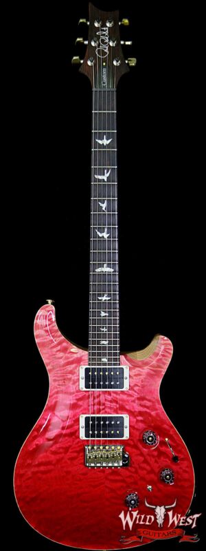PRS Wood Library 10 Top Custom 24 Piezo Quilt Maple Top Flame Neck Brazilian Rosewood Board Bonnie Pink Fade