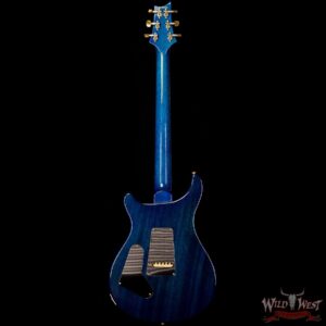 PRS Wood Library 10 Top Custom 24 Korina Neck with Cocobolo Fingerboard Charcoal Blue Burst - Image 5