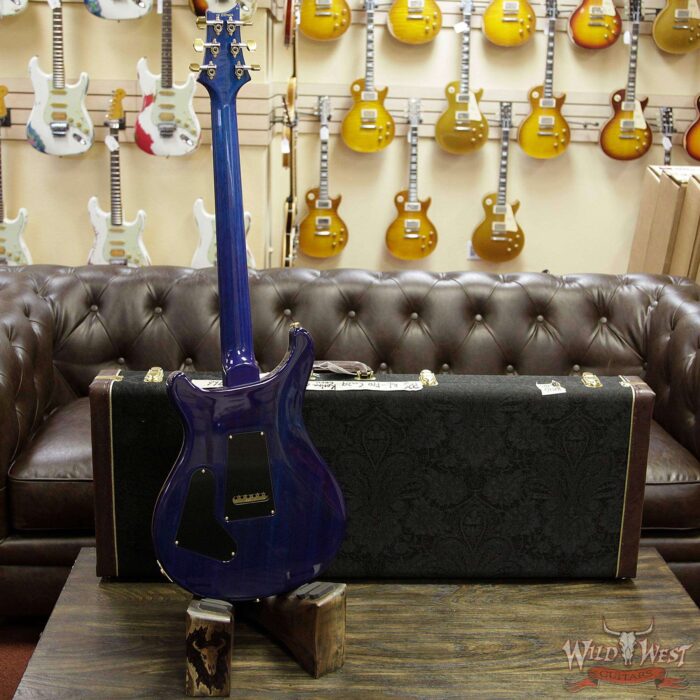 PRS Wood Library 10 Top Custom 24 Korina Neck with Cocobolo Fingerboard Charcoal Blue Burst - Image 13