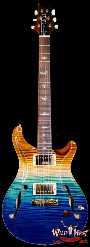 PRS Wild West Guitars 25th Anniversary Limited Run Wood Library Artist Package Hollowbody II Piezo Beach Fade (Private Stock Color) 5.70 LBS (US Only / No International Shipping)