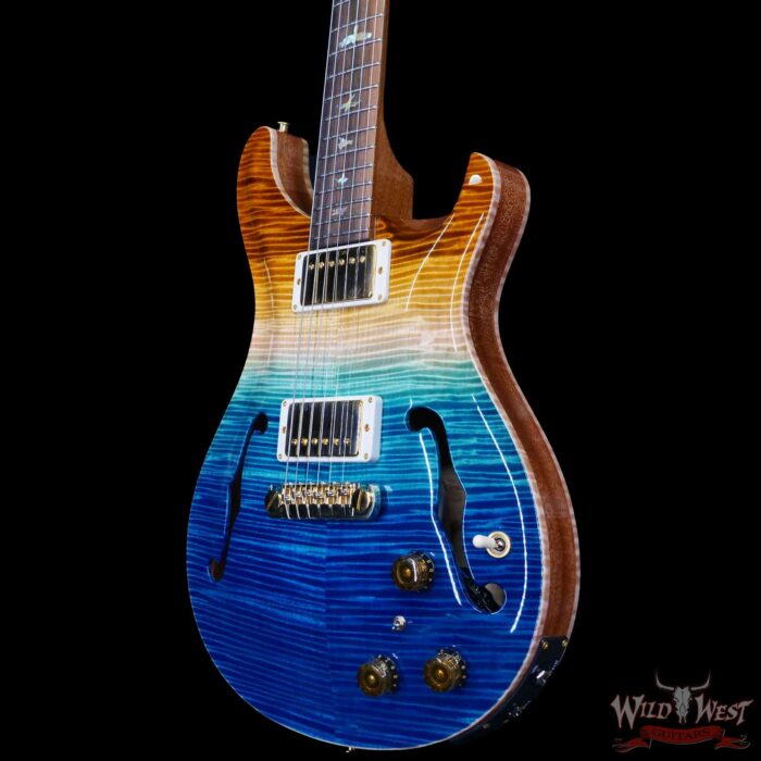 PRS Wild West Guitars 25th Anniversary Limited Run Wood Library Artist Package Hollowbody II Piezo Beach Fade (Private Stock Color) 5.75 LBS (US Only / No International Shipping) - Image 2
