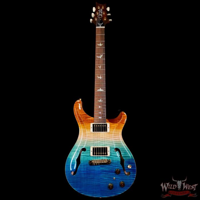 PRS Wild West Guitars 25th Anniversary Limited Run Wood Library Artist Package Hollowbody II Piezo Beach Fade (Private Stock Color) 5.60 LBS (US Only / No International Shipping) - Image 3