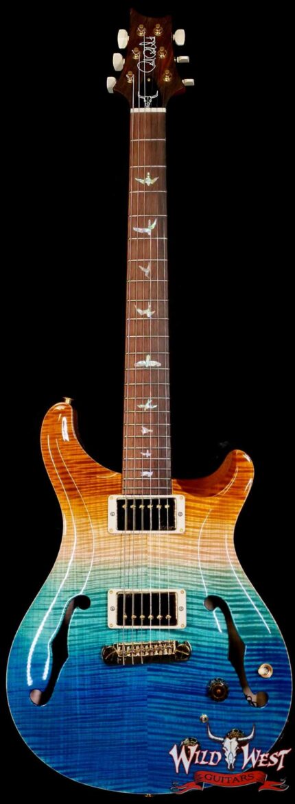 PRS Wild West Guitars 25th Anniversary Limited Run Wood Library Artist Package Hollowbody II Piezo Beach Fade (Private Stock Color) 5.60 LBS (US Only / No International Shipping)