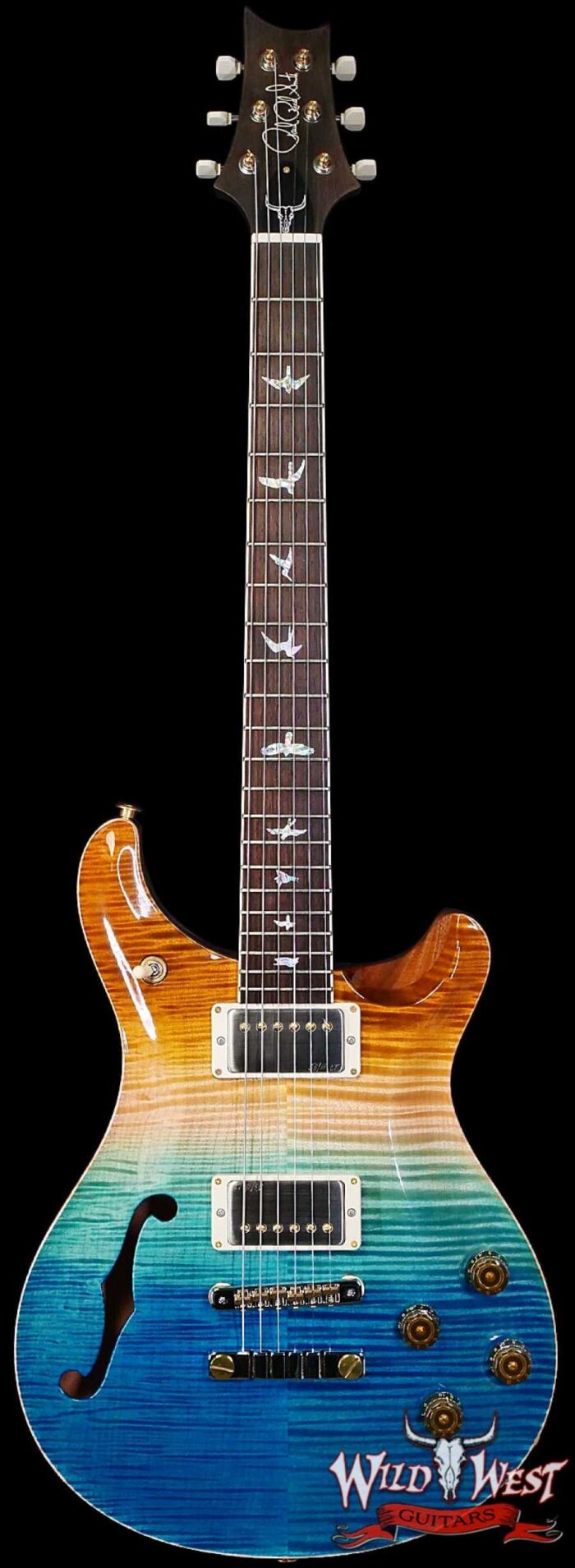 PRS Wild West Guitars 25th Anniversary Limited Run Wood Library Artist Package McCarty 594 Semi-Hollow Beach Fade (Private Stock Color) 7.05 LBS (US Only / No International Shipping) - Image 1