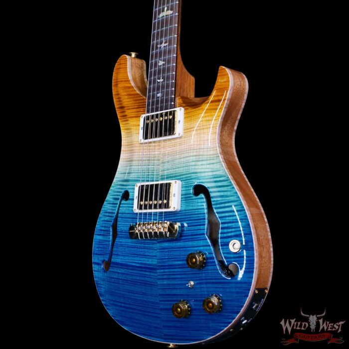 PRS Wild West Guitars 25th Anniversary Limited Run Wood Library Artist Package Hollowbody II Piezo Beach Fade (Private Stock Color) 5.50 LBS (US Only / No International Shipping) - Image 2