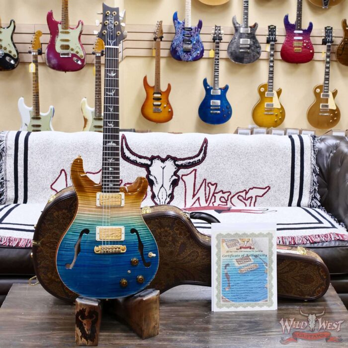 PRS Wild West Guitars 25th Anniversary Limited Run Wood Library Artist Package Hollowbody II Piezo Beach Fade (Private Stock Color) 5.50 LBS (US Only / No International Shipping) - Image 6