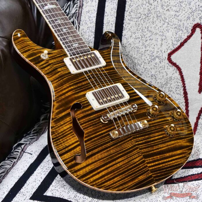 PRS Wild West Guitars 25th Anniversary Limited Run Wood Library Artist Package McCarty 594 Semi-Hollow Tiger Eye (Private Stock Color) 7.10 LBS (US Only / No International Shipping) - Image 8