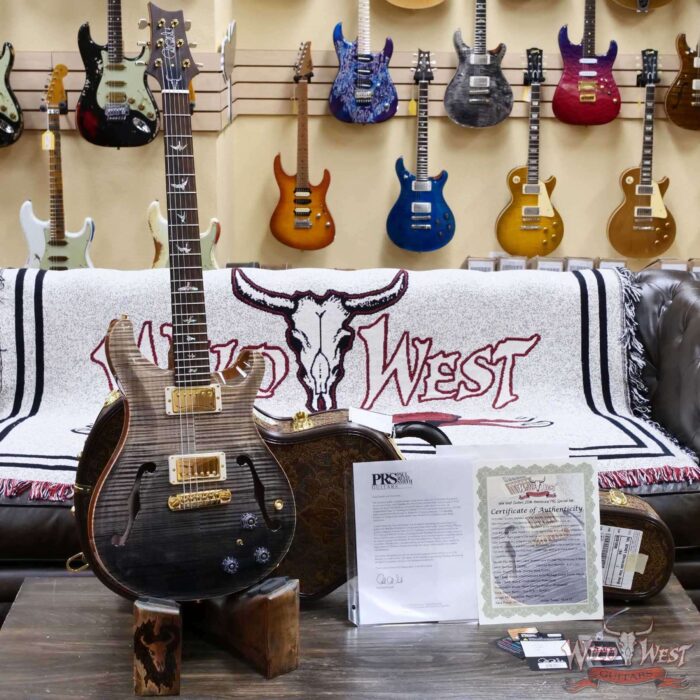 PRS Wild West Guitars 25th Anniversary Limited Run Wood Library Artist Package Hollowbody II Piezo Frostbite Fade (Private Stock Color) 5.40 LBS (US Only / No International Shipping) - Image 6