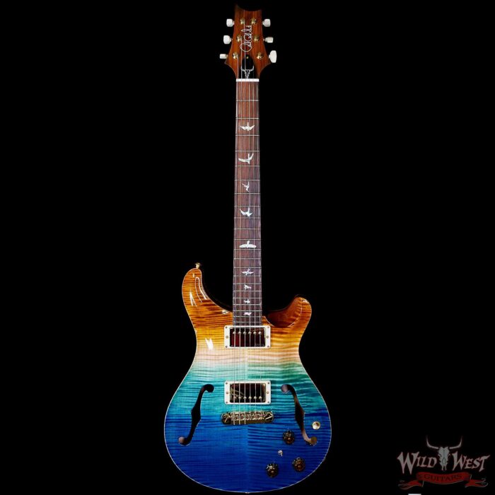 PRS Wild West Guitars 25th Anniversary Limited Run Wood Library Artist Package Hollowbody II Piezo Beach Fade (Private Stock Color) 5.55 LBS (US Only / No International Shipping) - Image 3