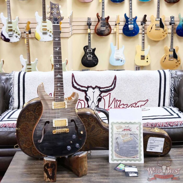 PRS Wild West Guitars 25th Anniversary Limited Run Wood Library Artist Package Hollowbody II Piezo Frostbite Fade (Private Stock Color) 5.60 LBS (US Only / No International Shipping) - Image 6