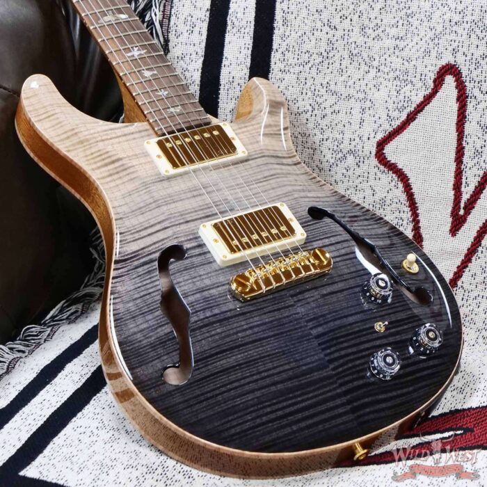 PRS Wild West Guitars 25th Anniversary Limited Run Wood Library Artist Package Hollowbody II Piezo Frostbite Fade (Private Stock Color) 5.60 LBS (US Only / No International Shipping) - Image 8