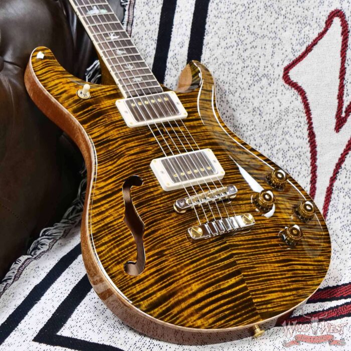 PRS Wild West Guitars 25th Anniversary Limited Run Wood Library Artist Package McCarty 594 Semi-Hollow Tiger Eye (Private Stock Color) 6.85 BBS (US Only / No International Shipping) - Image 8