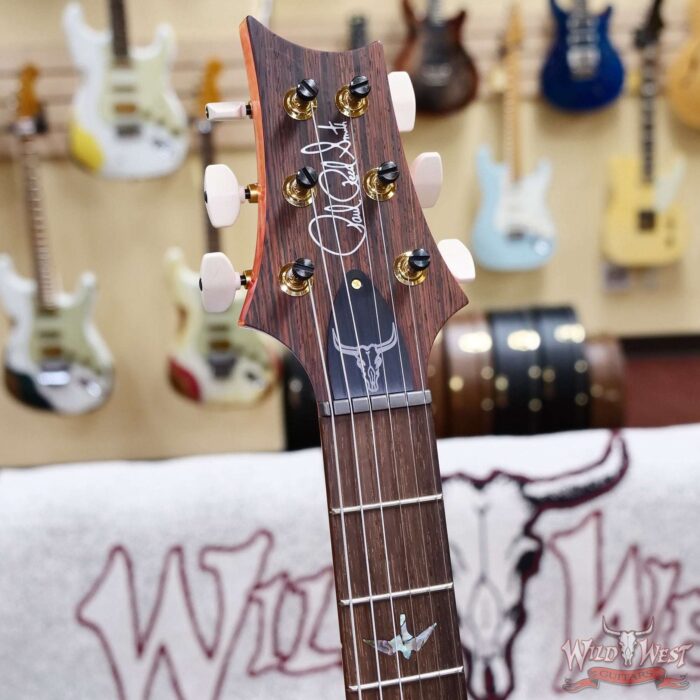 PRS Wild West Guitars 25th Anniversary Limited Run Wood Library Artist Package Custom 24 Piezo Salmon (Private Stock Color) 8.40 LBS (US Only / No International Shipping) - Image 7