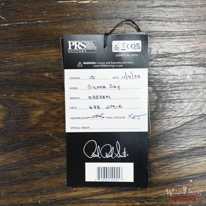 2022 Paul Reed Smith PRS John Mayer Signature Model Silver Sky Rosewood Fingerboard Roxy Pink 7.30 LBS - Image 12