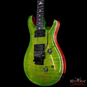 Paul Reed Smith PRS Wood Library 10 Top Custom 24 Floyd Rose Ebony Fingerboard Stained Flame Maple Neck Eriza Verde - Image 2