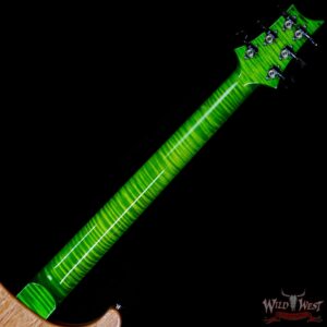Paul Reed Smith PRS Wood Library 10 Top Custom 24 Floyd Rose Ebony Fingerboard Stained Flame Maple Neck Eriza Verde - Image 5