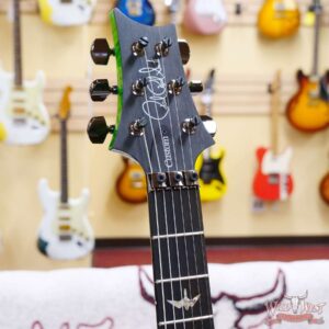 Paul Reed Smith PRS Wood Library 10 Top Custom 24 Floyd Rose Ebony Fingerboard Stained Flame Maple Neck Eriza Verde - Image 7