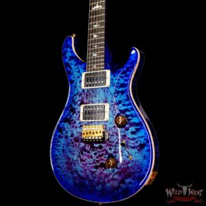 Paul Reed Smith PRS Core 10 Top Special Run Custom 24 Quilt Maple Top Korina Neck East Indian Rosewood Board Violet Blue Burst - Image 2