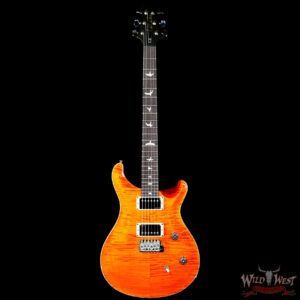 Paul Reed Smith PRS Wild West Guitars Special Run CE 24 Painted Black Neck 57/08 Pickups Orange 7.55 LBS - Image 3