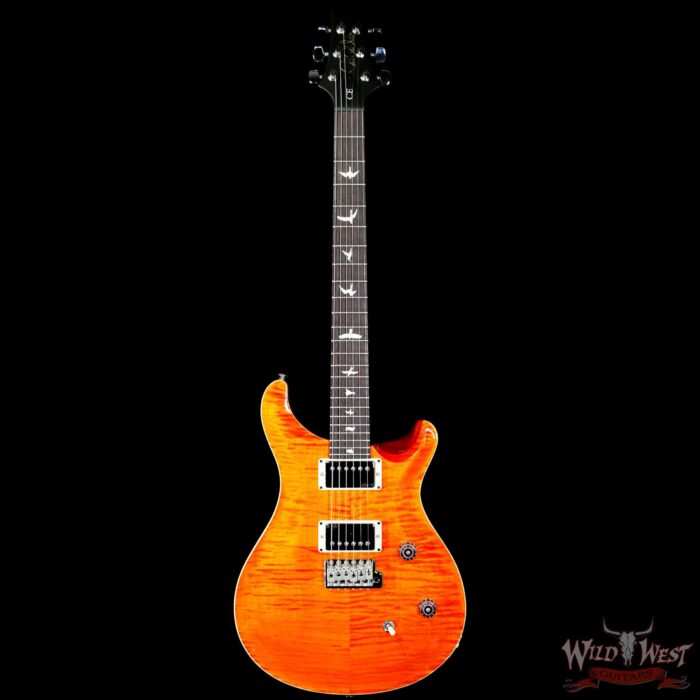 Paul Reed Smith PRS Wild West Guitars Special Run CE 24 Painted Black Neck 57/08 Pickups Orange 7.55 LBS - Image 3