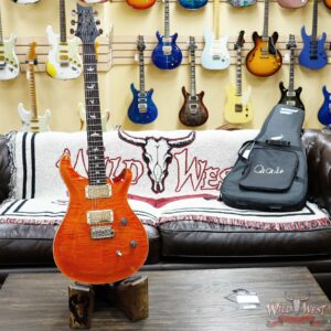 Paul Reed Smith PRS Wild West Guitars Special Run CE 24 Painted Black Neck 57/08 Pickups Orange 7.55 LBS - Image 4