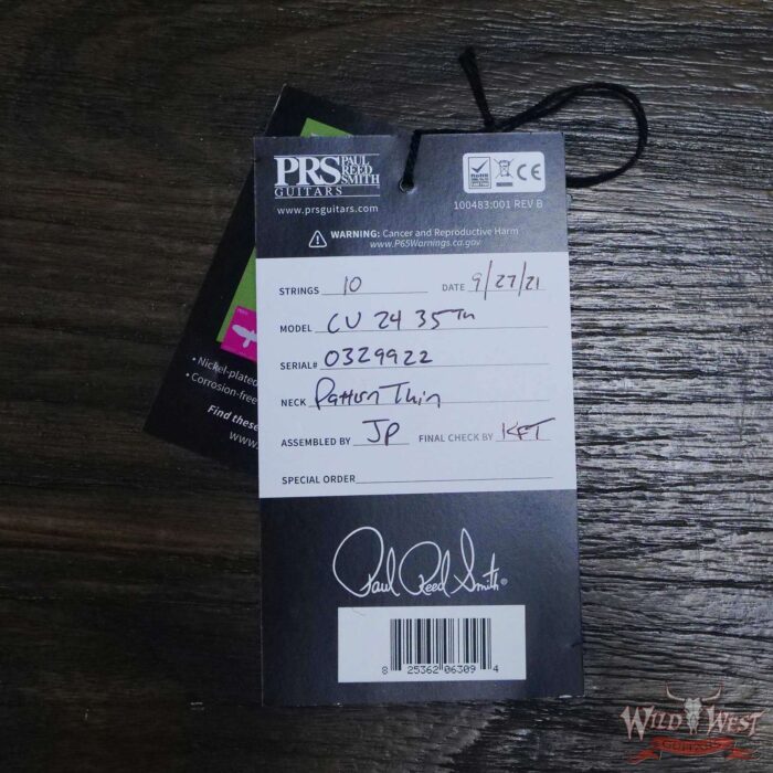 Paul Reed Smith PRS Core 35th Anniversary Custom 24 Mash Sapphire Smokeburst - Image 11