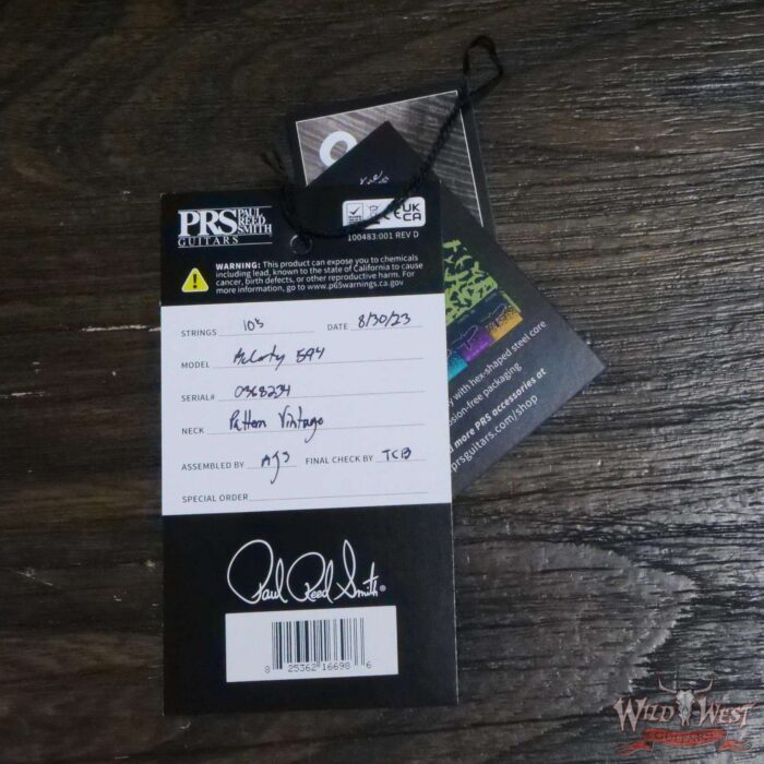 Paul Reed Smith PRS Core Series McCarty 594 Rosewood Fingerboard Charcoal 7.70 LBS - Image 12