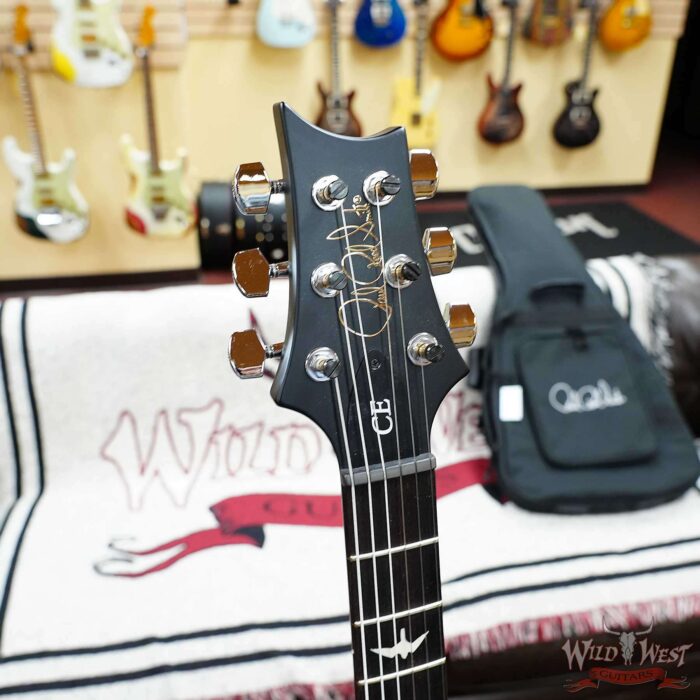 Paul Reed Smith PRS Wild West Guitars Special Run CE 24 Painted Black Neck 57/08 Covered Pickups Faded Grey Black Blue Burst 7.45 LBS - Image 7