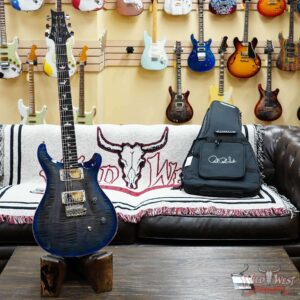 Paul Reed Smith PRS Wild West Guitars Special Run CE 24 Painted Black Neck 57/08 Covered Pickups Faded Grey Black Blue Burst 7.60 LBS - Image 5