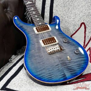 Paul Reed Smith PRS Wild West Guitars Special Run CE 24 Painted Black Neck 57/08 Covered Pickups Faded Grey Black Blue Burst 7.60 LBS - Image 10