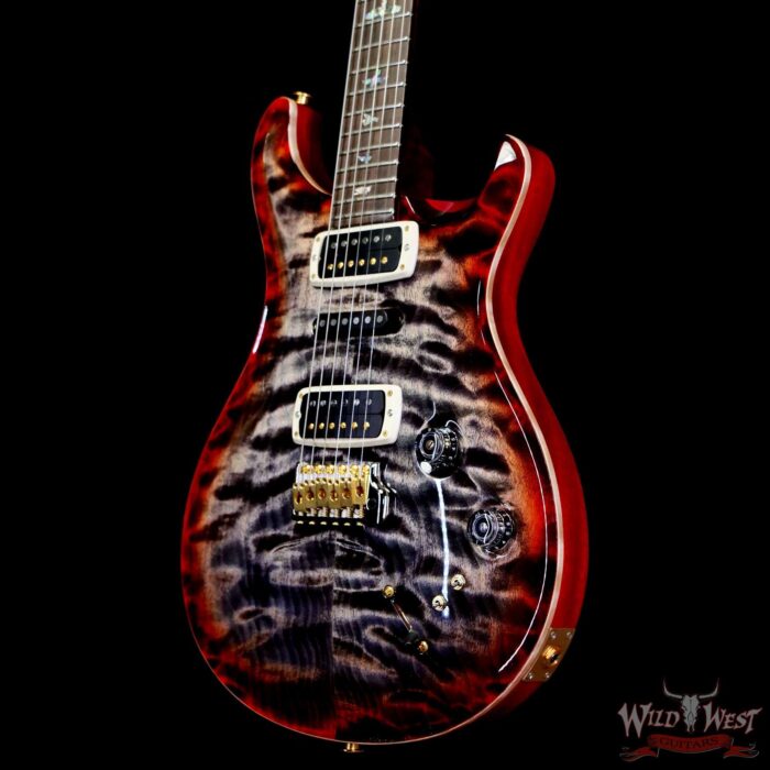 Paul Reed Smith PRS Wood Library 10 Top Quilt Modern Eagle V ME5 Flame Maple Neck Brazilian Rosewood Board Charcoal Cherry Burst 8.30 LBS (US Only / No International Shipping) - Image 2