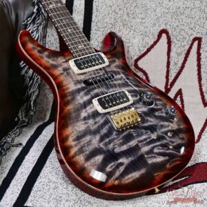 Paul Reed Smith PRS Wood Library 10 Top Quilt Modern Eagle V ME5 Flame Maple Neck Brazilian Rosewood Board Charcoal Cherry Burst 8.30 LBS (US Only / No International Shipping) - Image 8
