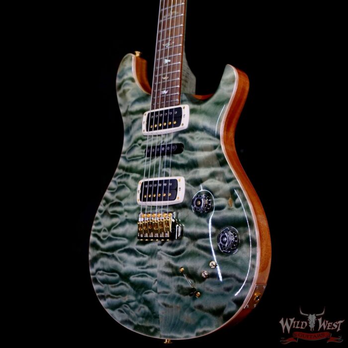 Paul Reed Smith PRS Wood Library 10 Top Modern Eagle V ME5 Quilt Maple Top Brazilian Rosewood Fingerboard Trampas Green 8.30 LBS (US Only / No International Shipping) - Image 3