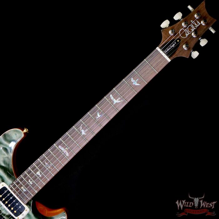 Paul Reed Smith PRS Wood Library 10 Top Modern Eagle V ME5 Quilt Maple Top Brazilian Rosewood Fingerboard Trampas Green 8.30 LBS (US Only / No International Shipping) - Image 4